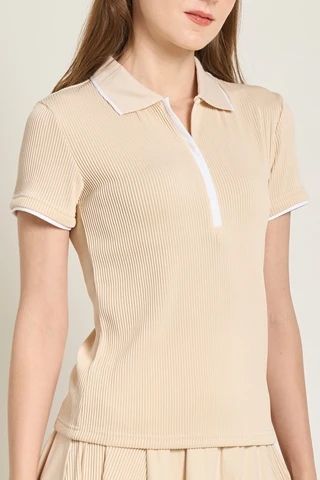 Ribbed Polo (CREAM)​